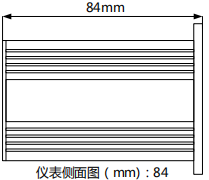 CAZM12顯示控制儀側視圖 CAZM12顯示控制儀側視圖
